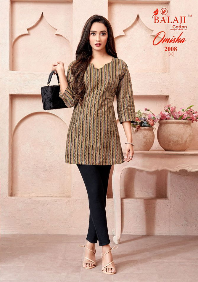 Omisha Vol 2 By Balaji Cotton Readymade Short Top Wholesale Market In Surat
